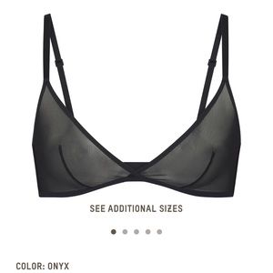 SKIMS Ultra Fine Mesh Triangle Bralette